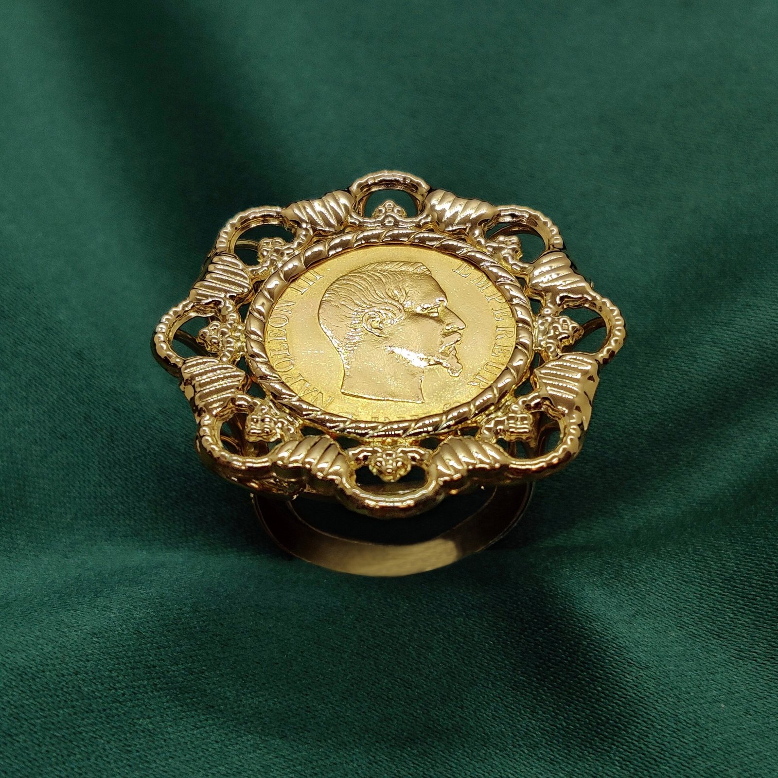 Porte-pièce Cœur 10fr - Or 18k