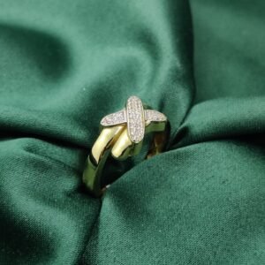 Croix Sertie - Or 18k