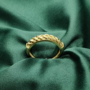 bague double cordes - Or 18k