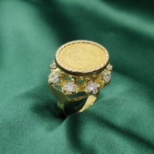 Porte-pièce haute Pierres - Or 18k