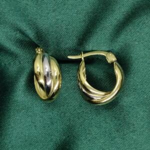 Boucles 3 ors Petites - Or 18k