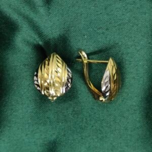 Boucles Gouttes - Or 18k jaune & blanc