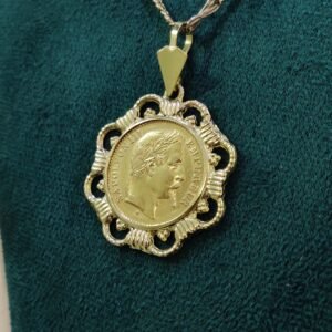 AA Pendentif porte-pièce Cœur - Or 18k