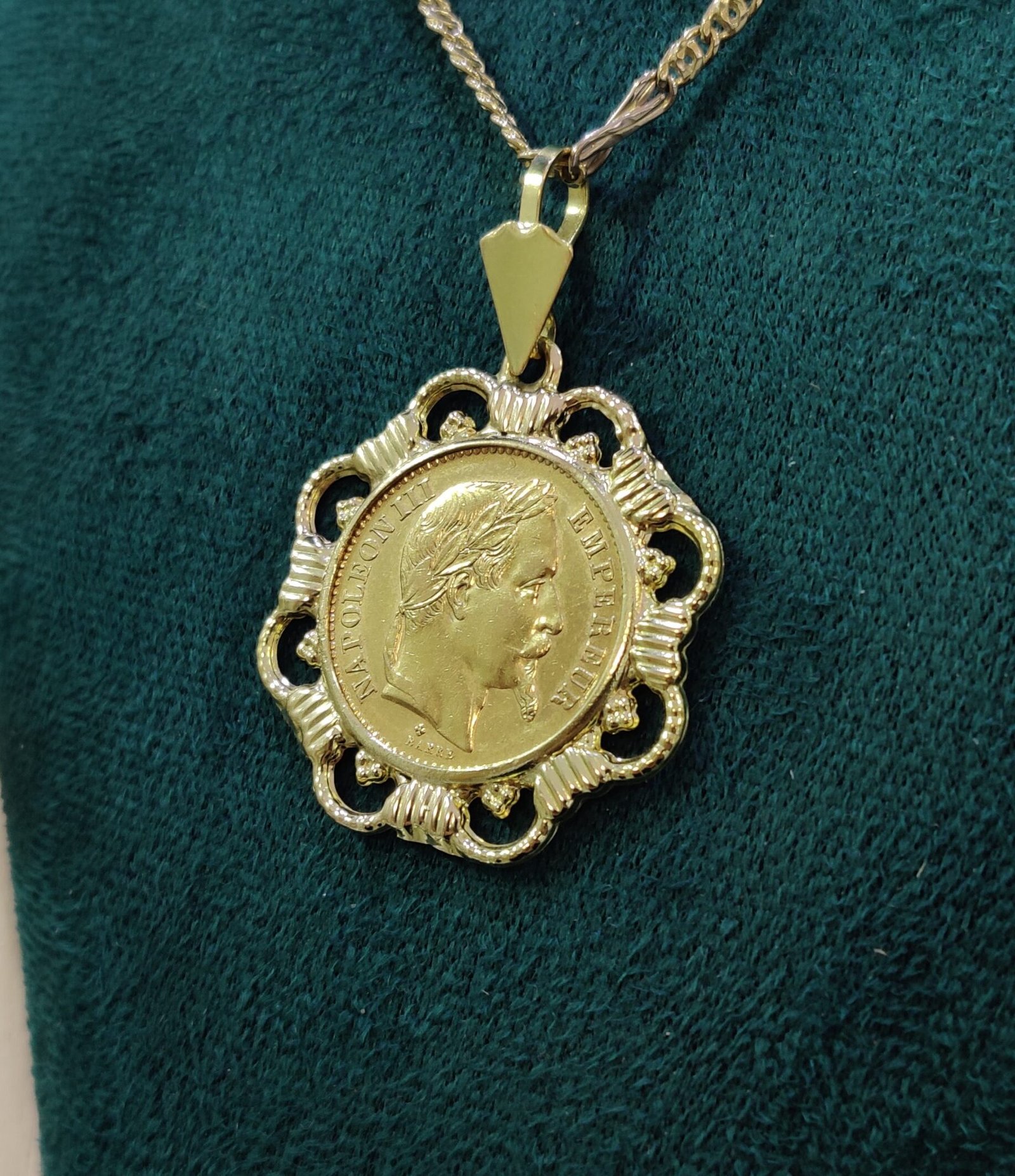 AA Pendentif porte-pièce Cœur - Or 18k