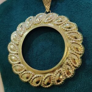 Pendentif 4 Ducats feuilles - Or 18k
