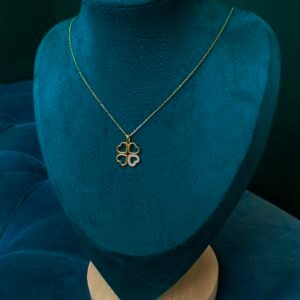 Collier trèfle cœurs-Or 18k