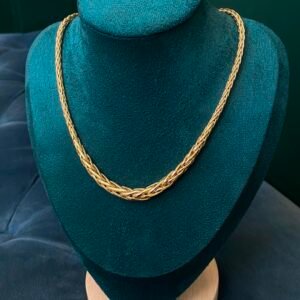 Collier maille palmier-Or 18K