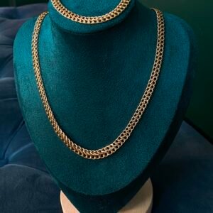 Parure maille russe-Or 18k