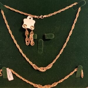 ensemble corde ajourée 18k, 9.66g