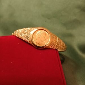 bracelet ciselé 10fr, , 17.29g