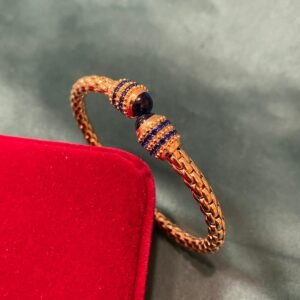 bracelet cabochons bleus, or 18k, 21.23g