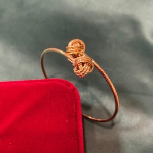 bracelet macaron croisé or 18k, 5.2g