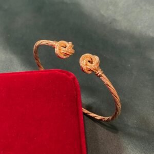 bracelet nœud d'amour, charnière torsadé 5.01g