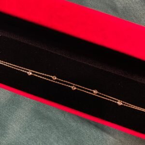 bracelet double forçat zircon,