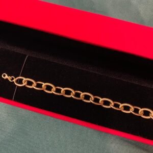 bracelet anneaux lisses trillés, 5.97g