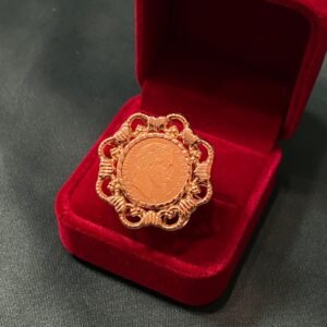 bague coeur 10fr, 8.41g