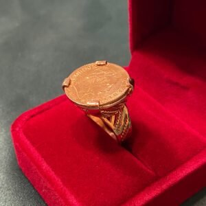 bague 10fr, tressé lisse , 10.07g