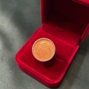 bague 10 fr zircon simple, 8.06g