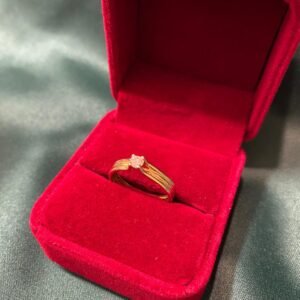 solitaire or jaune, 3.56g, taille 54