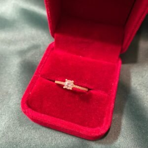 solitaire or jaune, 1.7g, taille 55